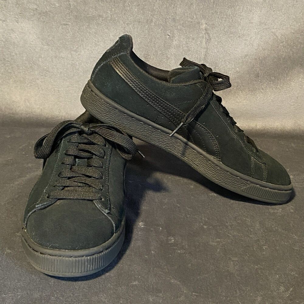 Puma Suede Classic Shoes Men’s 7 Black Leather Formstrip